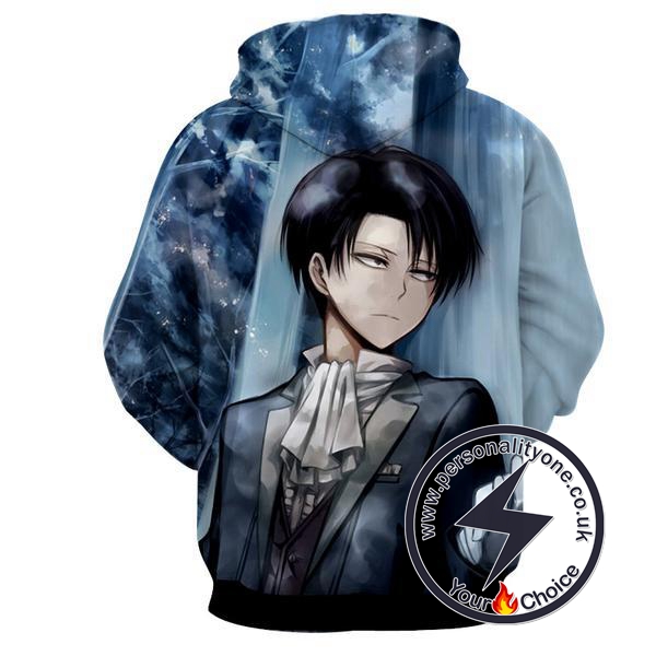 Attack On Titan - Levi Ackerman 3D - Attack On Titan Hoodies